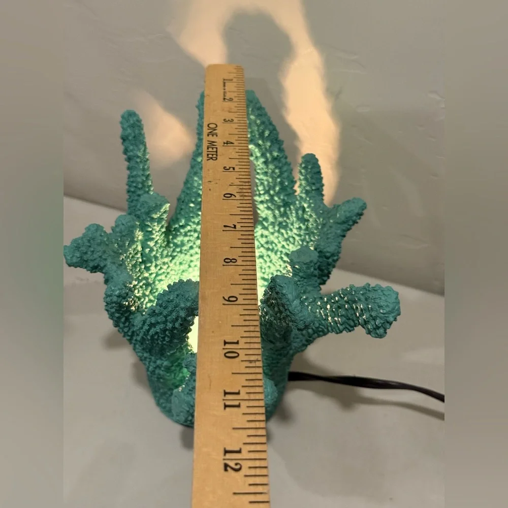 Faux Coral Light Coral Lamp Night Light Coastal Decor Coral Centerpiece Statment